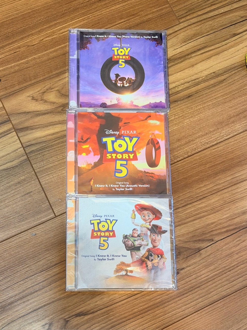 Taylor Swift Toy Story 5 Collector's CD’s 3 Versions of “I knew you, I knew it”